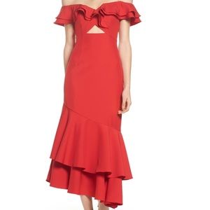 Jarlo Beautiful Red Gown